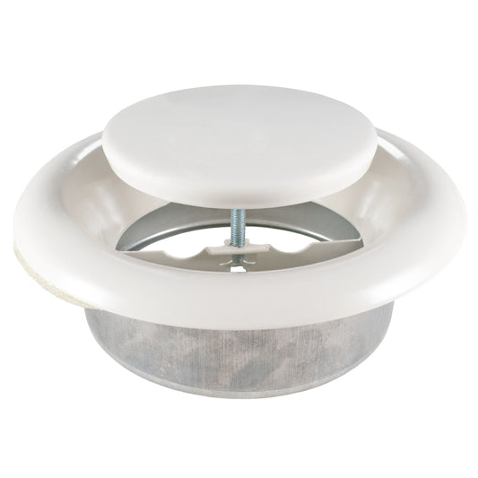 White Metal Extract Ceiling Valve 125mm - Anemostat EV - Best4Trade-Retail