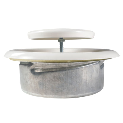 White Metal Extract Ceiling Valve 125mm - Anemostat EV - Best4Trade-Retail