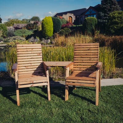 Churnet Valley Love Seat Angled - Churnet Valley
