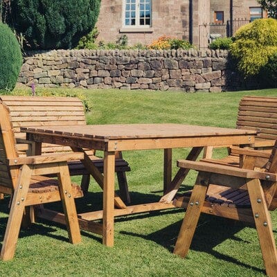 Churnet Valley 6 Seater Set 2 Chairs and 2 x Benches - Churnet Valley