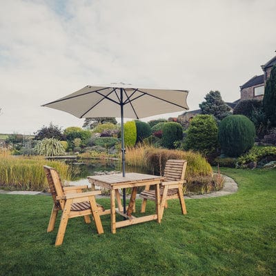 Churnet Valley 2 Seat Bistro Set 2 x Chairs 99cm Table - Churnet Valley