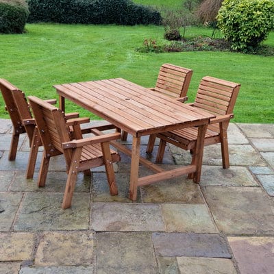 Churnet Valley 4 Seat Table Set 4 Chairs 179.5cm Table - Churnet Valley