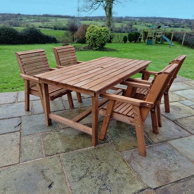 Churnet Valley 4 Seat Table Set 4 Chairs 179.5cm Table - Churnet Valley