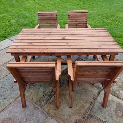 Churnet Valley 4 Seat Table Set 4 Chairs 179.5cm Table - Churnet Valley