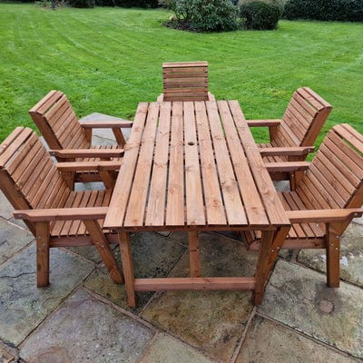 Churnet Valley 5 Seat Table Set 5 Chairs 179.5cm Table - Churnet Valley