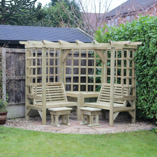 Churnet Valley Clementine Corner Arbour - Churnet Valley