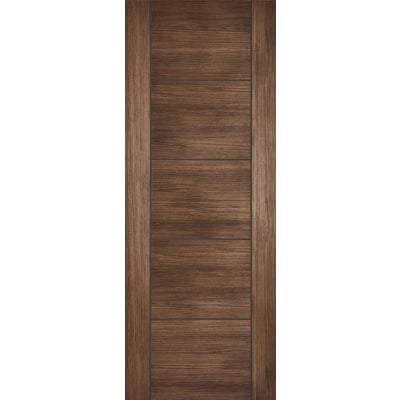 Vancouver Walnut Laminated 5 Panel Interior Fire Door FD30 - 1981mm x 686mm - LPD Doors