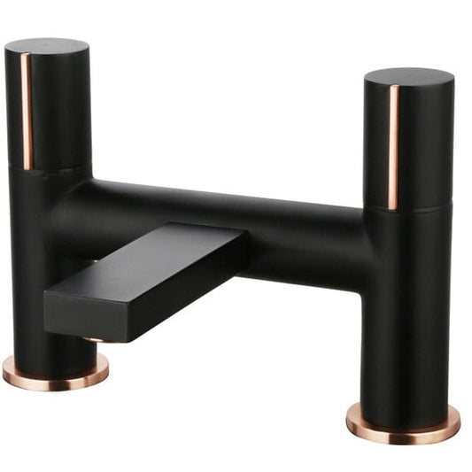 Velar Black Bath Filler Mixer Tap - Aqua Bathrooms