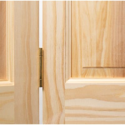 Victorian 4 Panel Clear Pine Bi-Fold Unfinished Internal Door - All Sizes - Doors4less