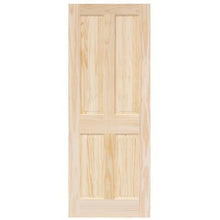 Load image into Gallery viewer, Victorian 4 Panel Clear Pine Panel Unfinished Internal Door - All Sizes - Doors4less
