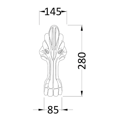 Victorian Bath Leg Set - Bayswater Bathrooms