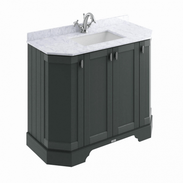 Victrion Angled 4 Door Basin Unit - All Colours - Bayswater Bathrooms