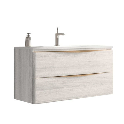 Vogue 2 Drawer Wall Hung Vanity Unit - All Sizes - Aqua Bathrooms