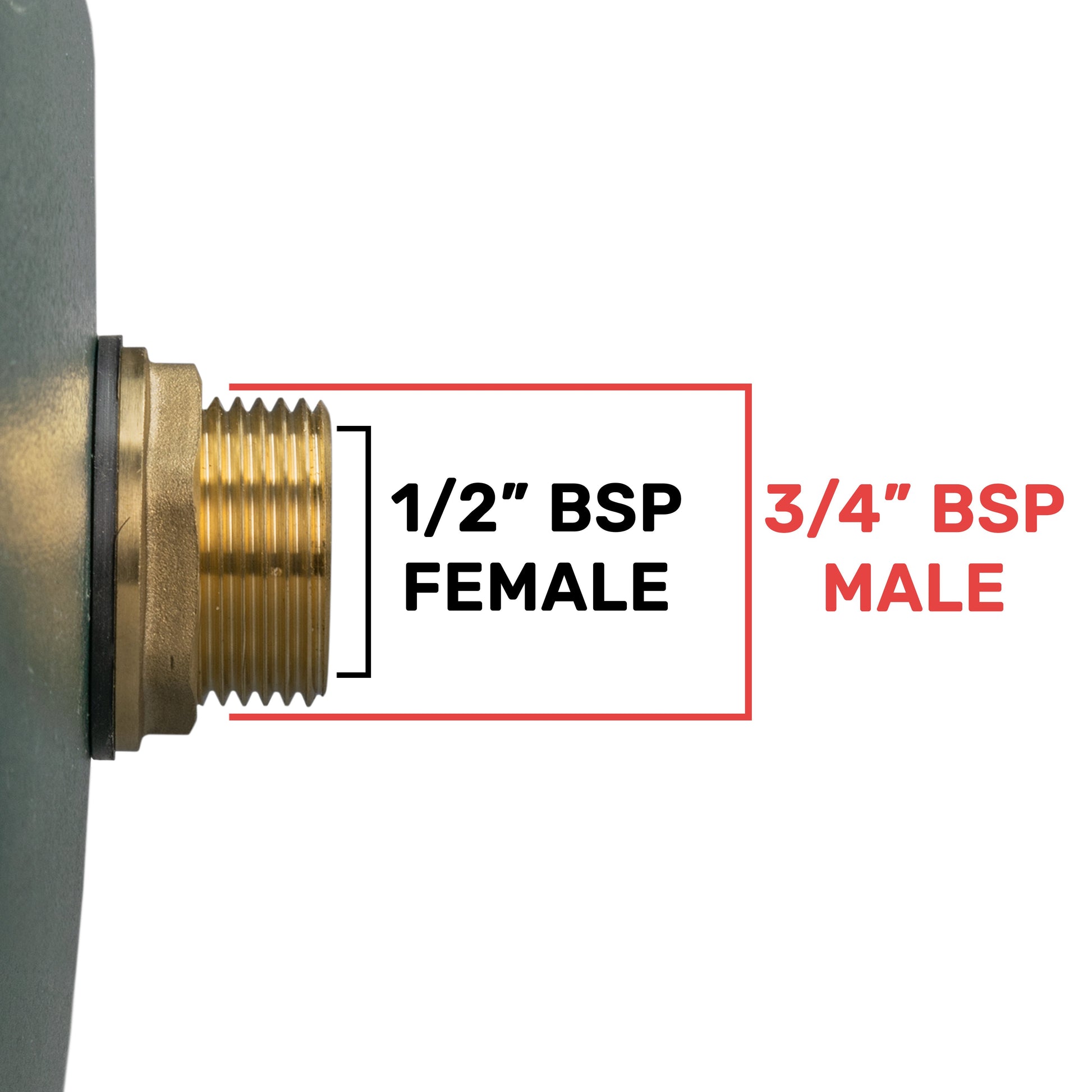 Water Butt Brass Kit 3/4" with Lever Tap Hose Barb and Lever Lock - Best4Trade-Retail Garden watering