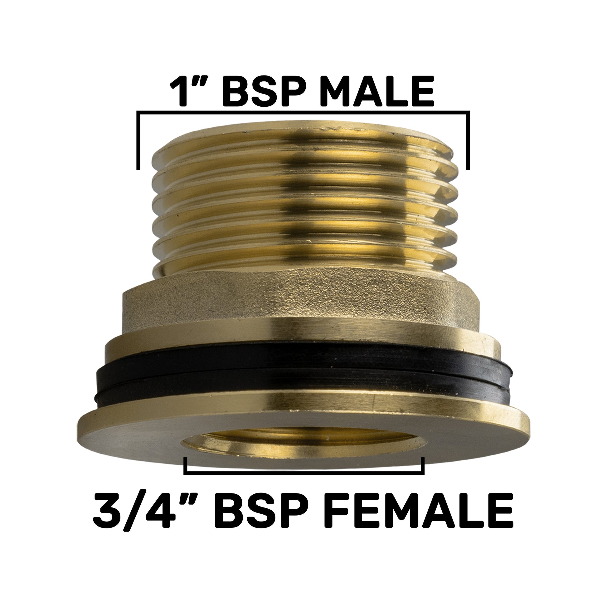 Water Butt Brass 1" BSP Male - 3/4" BSP Female and Drill Bit - Best4Trade-Retail Tech Hose & Fittings