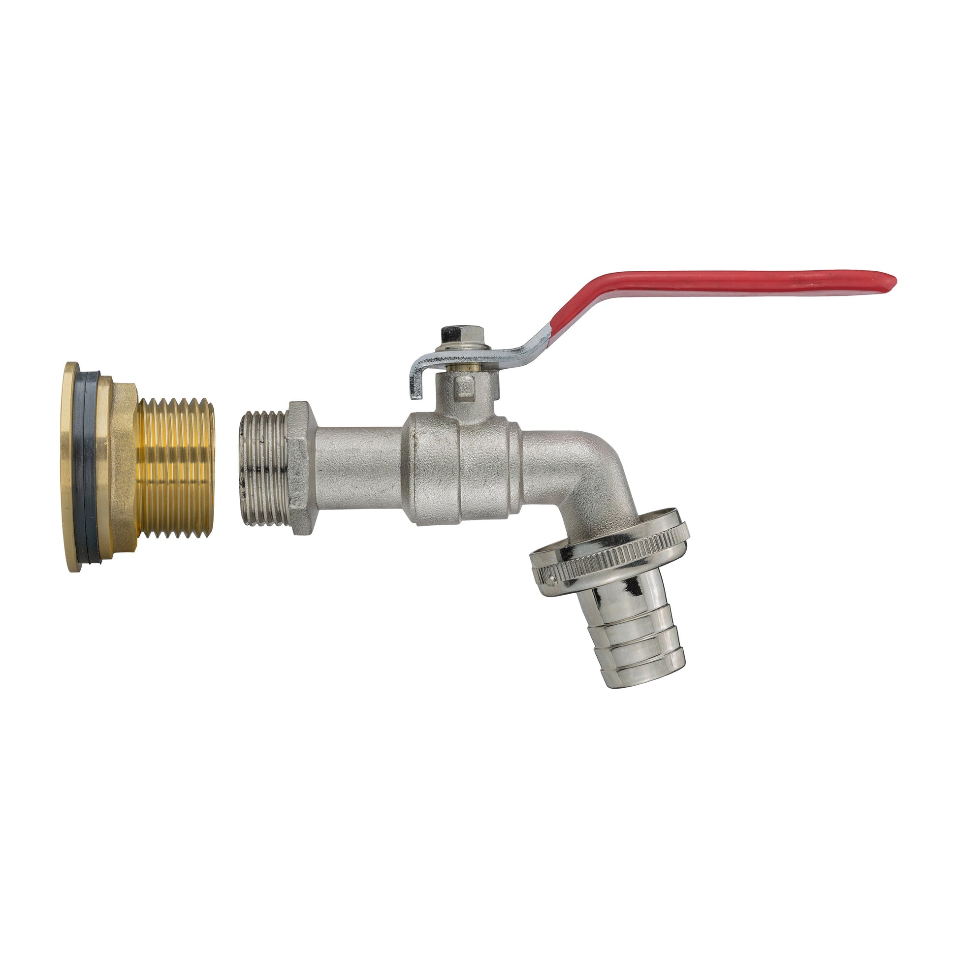Water Butt Brass Kit 3/4" with Barbed Lever Tap - Best4Trade-Retail Tech Hose & Fittings