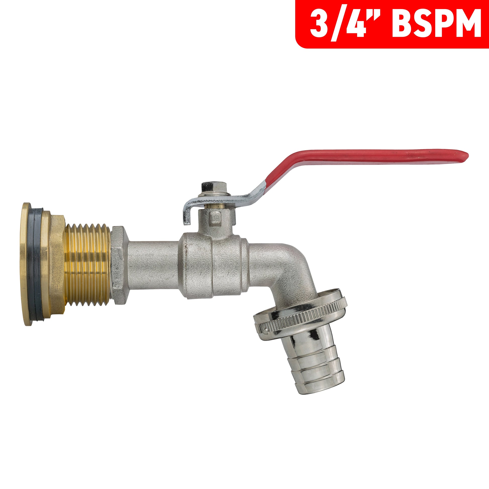 Water Butt Brass Kit 3/4" with Barbed Lever Tap and Drill Bit - Best4Trade-Retail Tech Hose & Fittings
