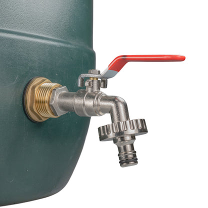 Water Butt Brass Kit 3/4" with Quick Connect Lever Tap - Best4Trade-Retail Tech Hose & Fittings