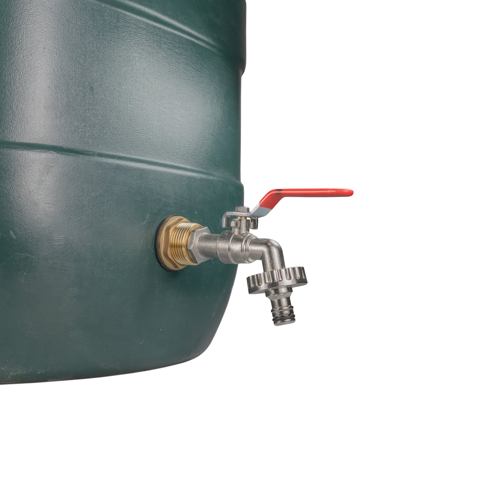 Water Butt Brass Kit 3/4" with Quick Connect Lever Tap and Drill Bit - Best4Trade-Retail Tech Hose & Fittings