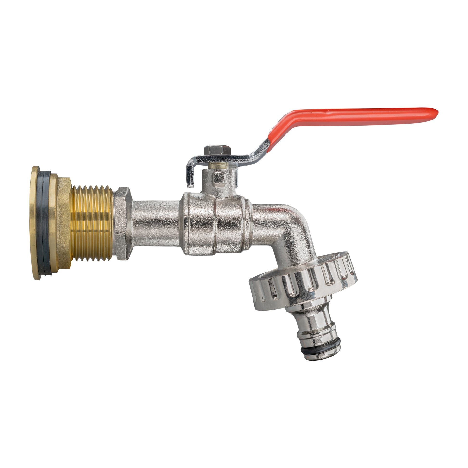 Water Butt Brass Kit 3/4" with Quick Connect Lever Tap and Drill Bit - Best4Trade-Retail Tech Hose & Fittings