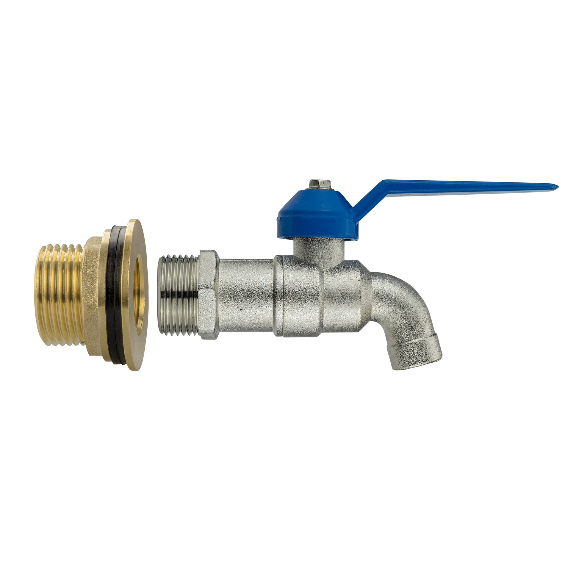 Water Butt Brass Kit 3/4" with Simple Lever Tap and Drill Bit - Best4Trade-Retail Tech Hose & Fittings