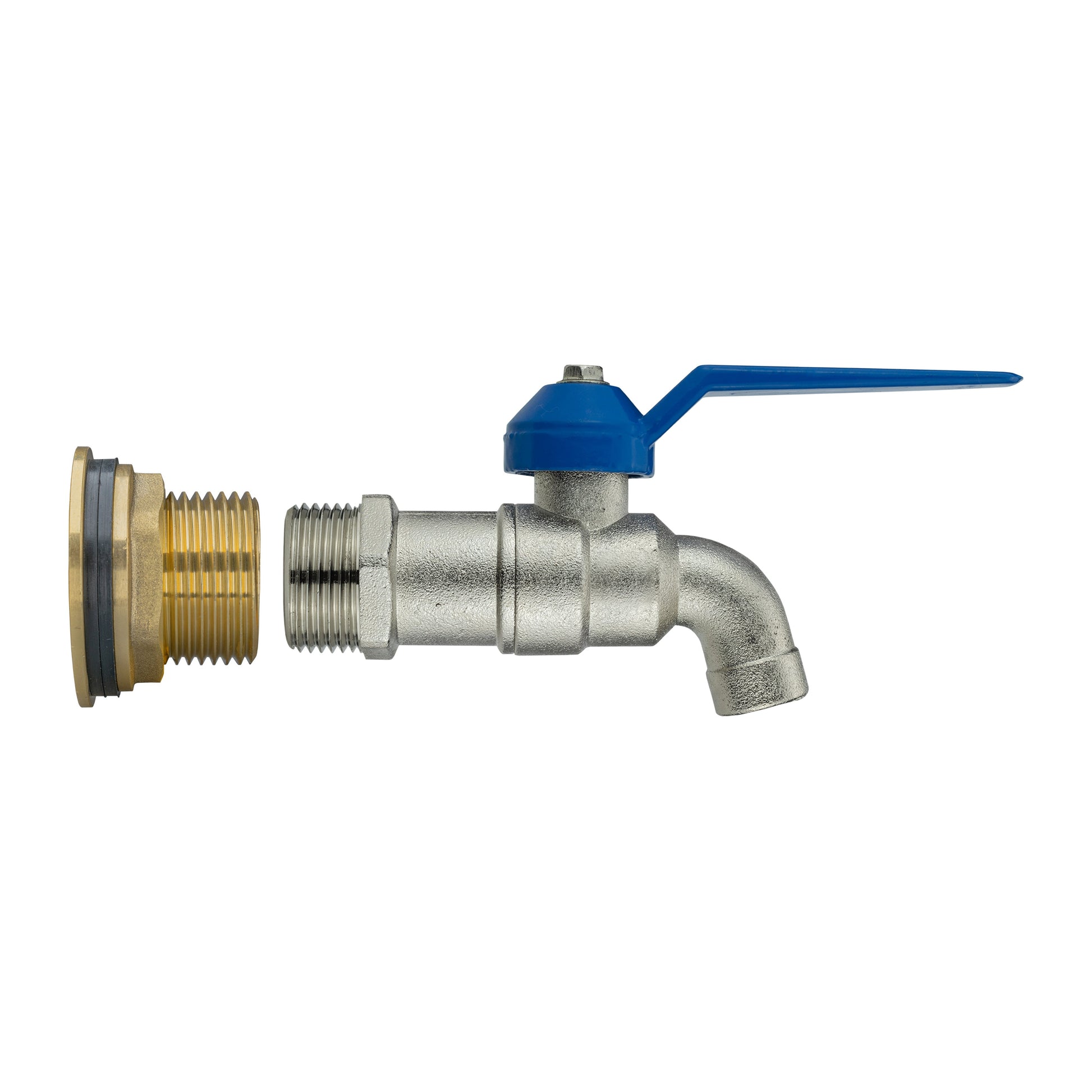 Water Butt Brass Kit 3/4" with Simple Lever Tap and Drill Bit - Best4Trade-Retail Tech Hose & Fittings