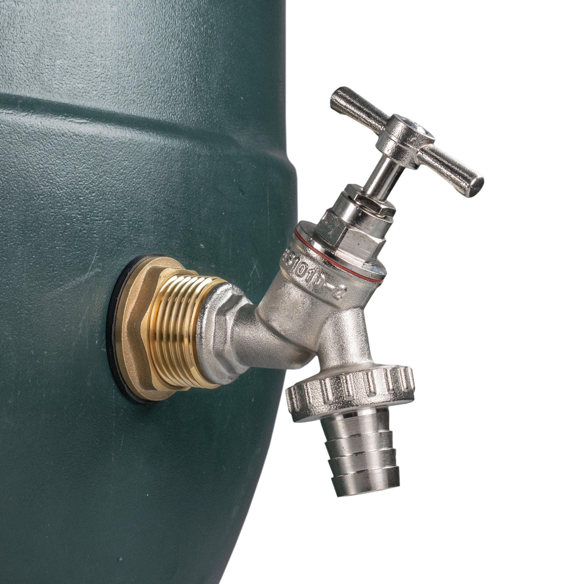 Water Butt Brass Kit 3/4" with Nickel Plated Brass Barbed Tap - Best4Trade-Retail Tech Hose & Fittings