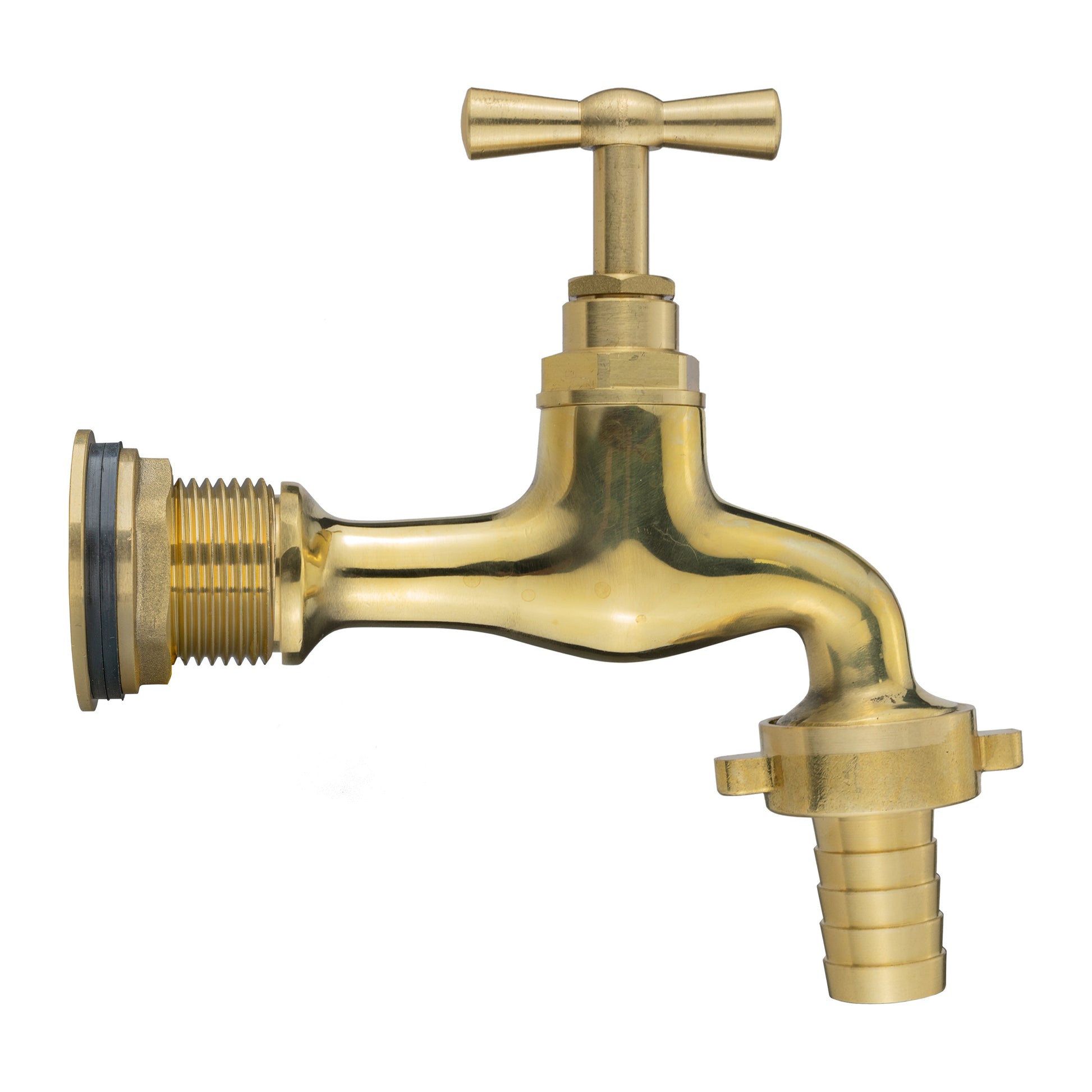 Water Butt Brass Kit 3/4" with 13mm Barbed Polished Brass Tap and Drill Bit - Best4Trade-Retail Tech Hose & Fittings