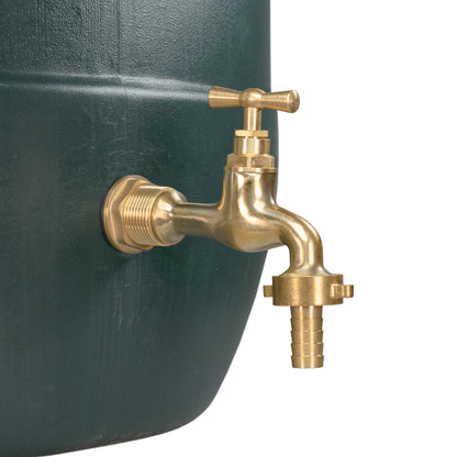 Water Butt Brass Kit 3/4" with 15mm Barbed Polished Brass Tap and Drill Bit - Best4Trade-Retail Tech Hose & Fittings