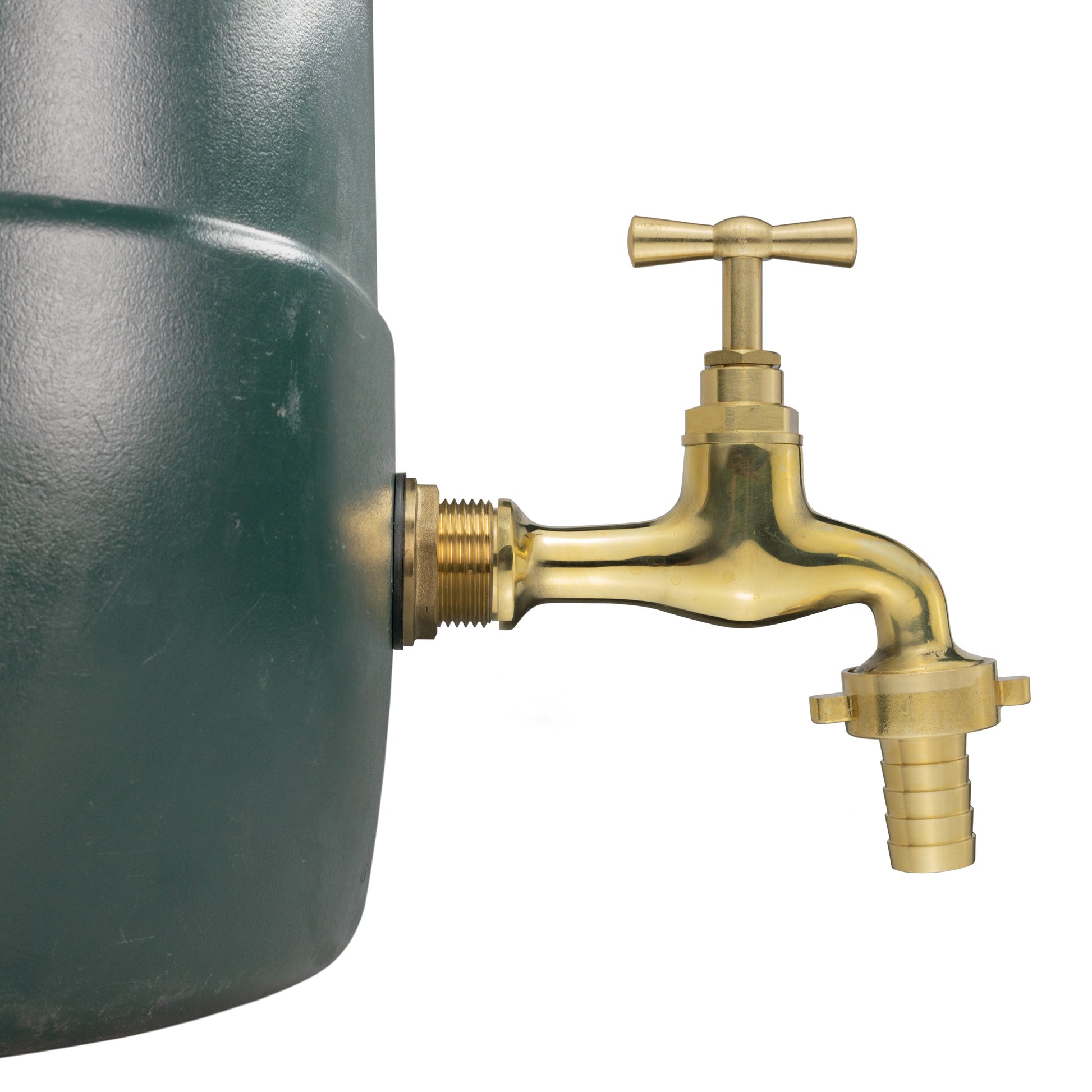 Water Butt Brass Kit 3/4" with 15mm Barbed Polished Brass Tap - Best4Trade-Retail Tech Hose & Fittings