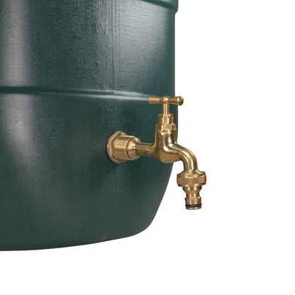 Water Butt Brass Kit 3/4" with Quick Connect Polished Brass Tap - Best4Trade-Retail Tech Hose & Fittings