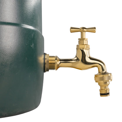 Water Butt Brass Kit 3/4" with Quick Connect Polished Brass Tap and Drill Bit - Best4Trade-Retail Tech Hose & Fittings