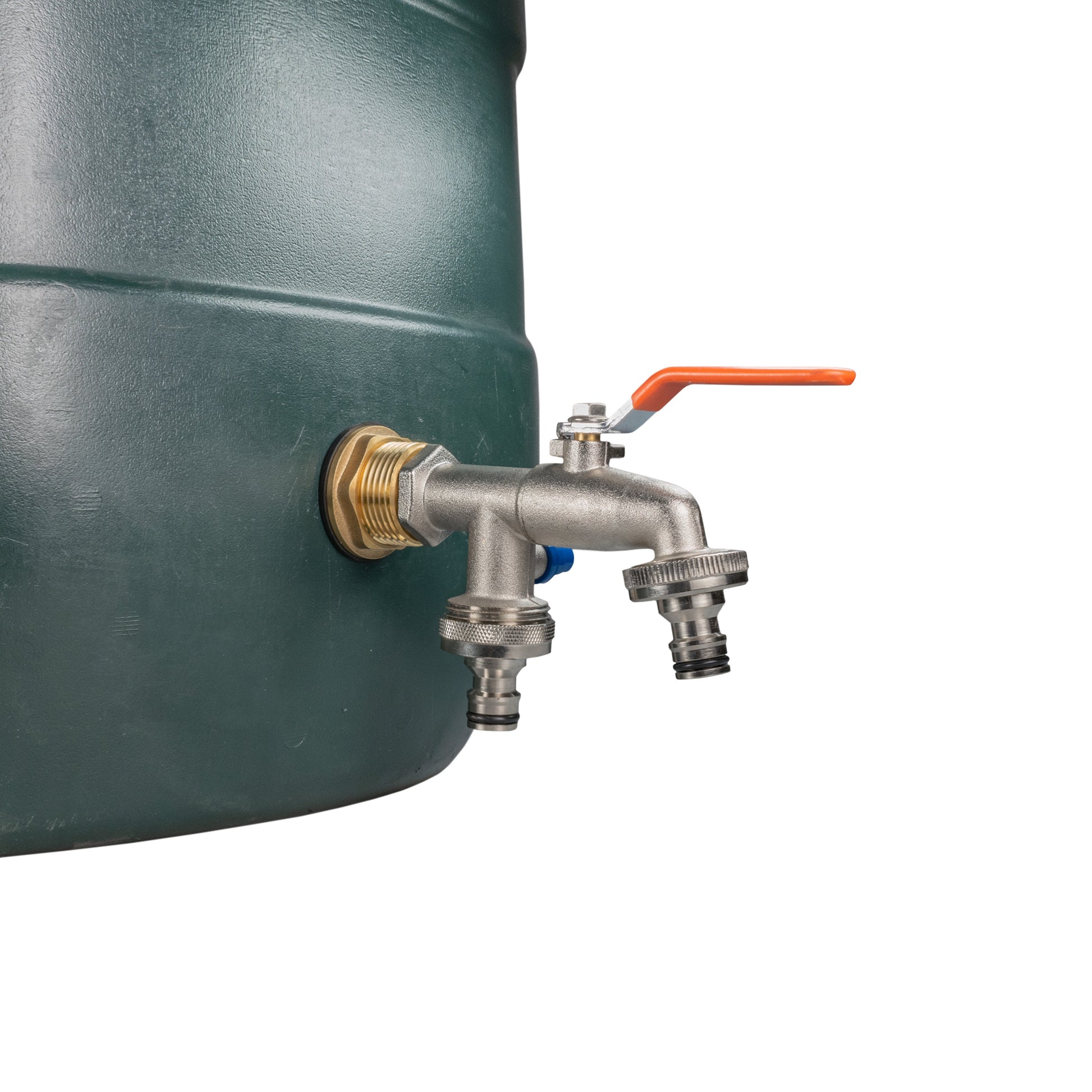 Water Butt Brass Kit 3/4" with Double Quick Connect Tap and Drill Bit - Best4Trade-Retail Tech Hose & Fittings
