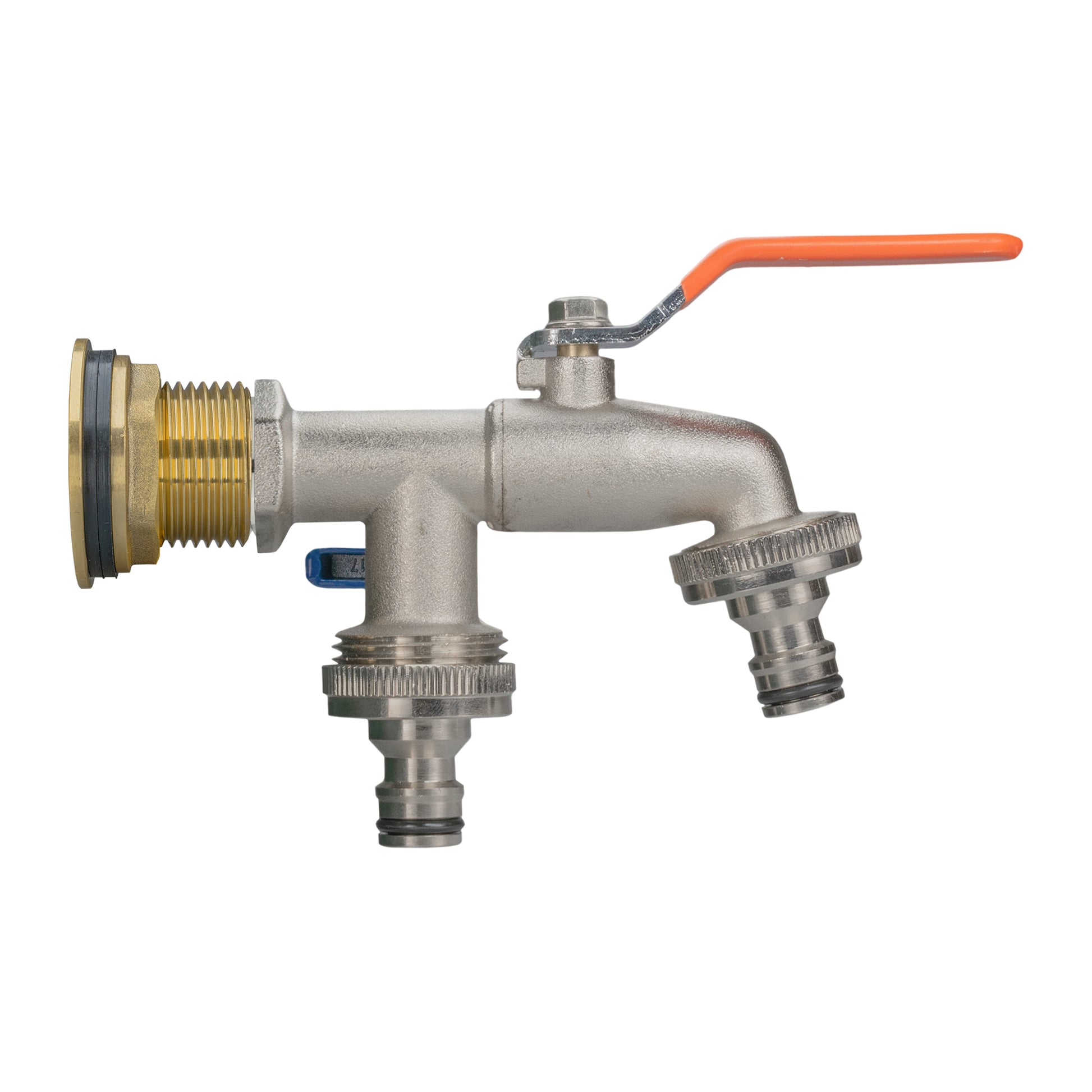 Water Butt Brass Kit 3/4" with Double Quick Connect Tap and Drill Bit - Best4Trade-Retail Tech Hose & Fittings