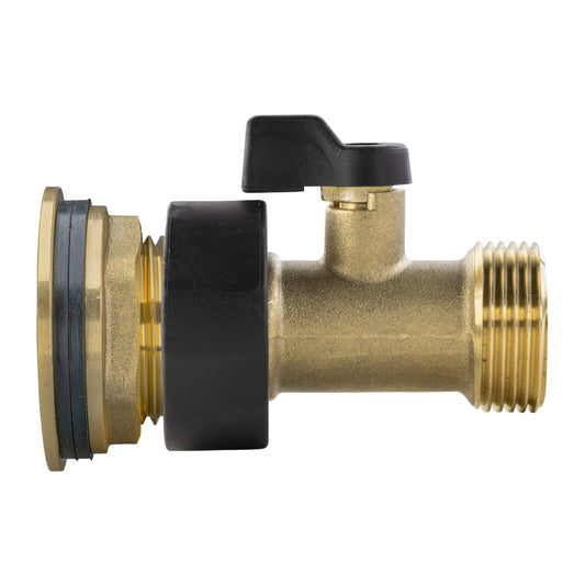 Water Butt Brass Kit 3/4" with Brass Valve - Best4Trade-Retail Tech Hose & Fittings