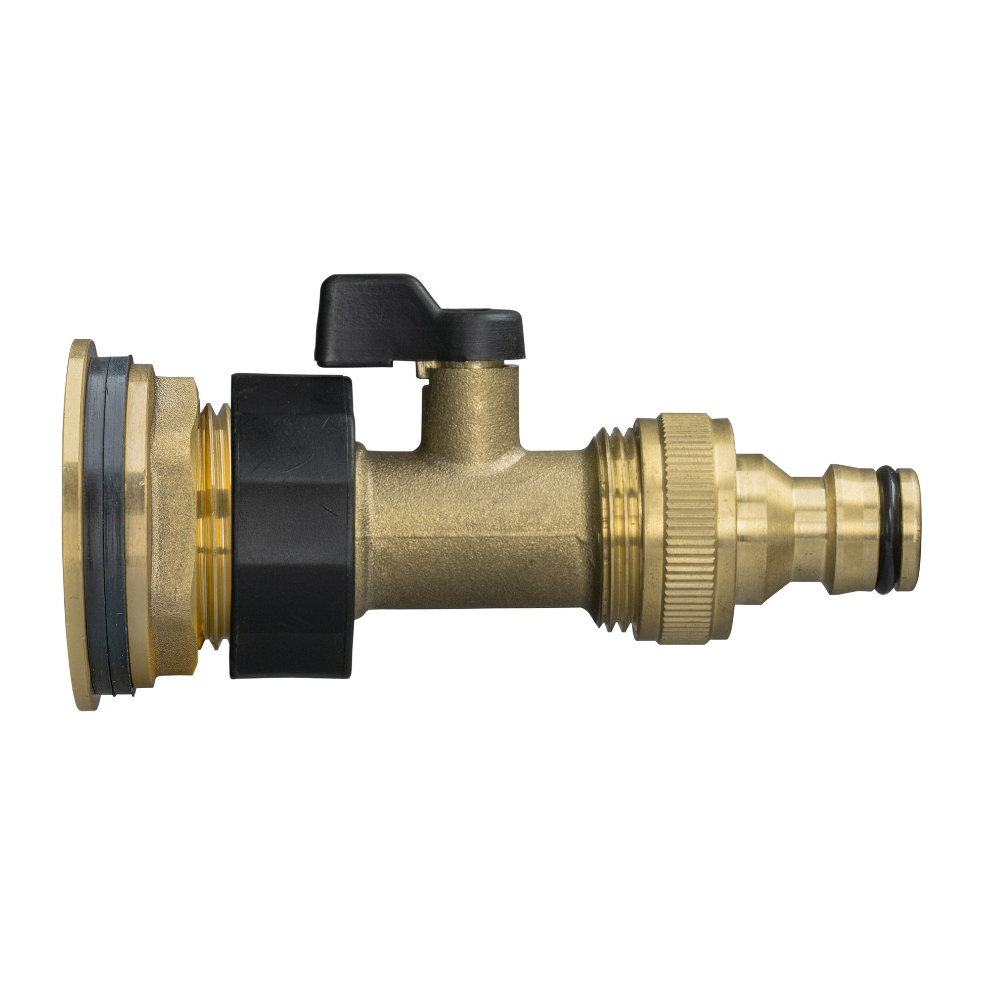 Water Butt Brass Kit 3/4" with Brass Valve + Quick Connect and Drill Bit - Best4Trade-Retail Tech Hose & Fittings