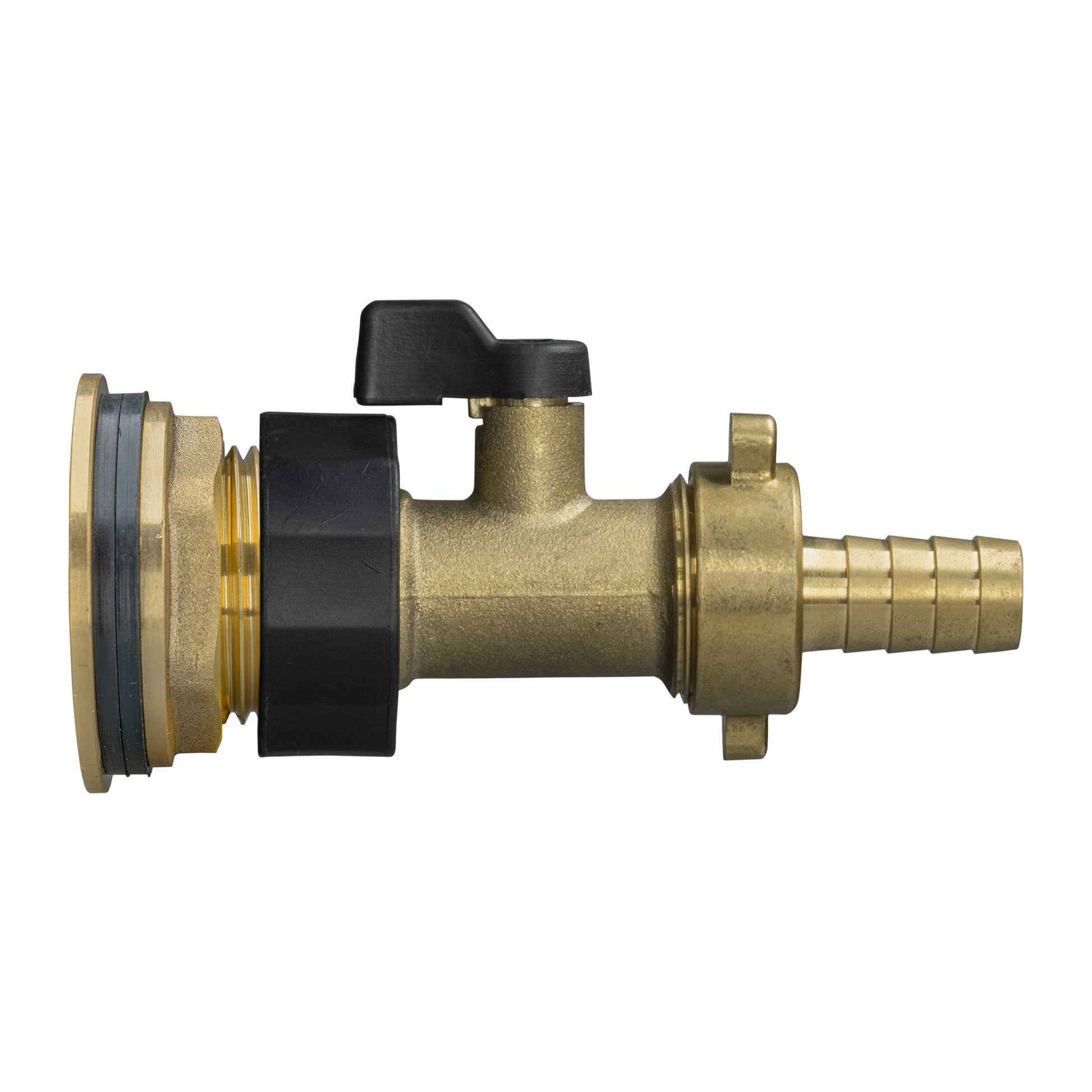 Water Butt Brass Kit 3/4" with Brass Valve + 13mm Barb - Best4Trade-Retail Tech Hose & Fittings