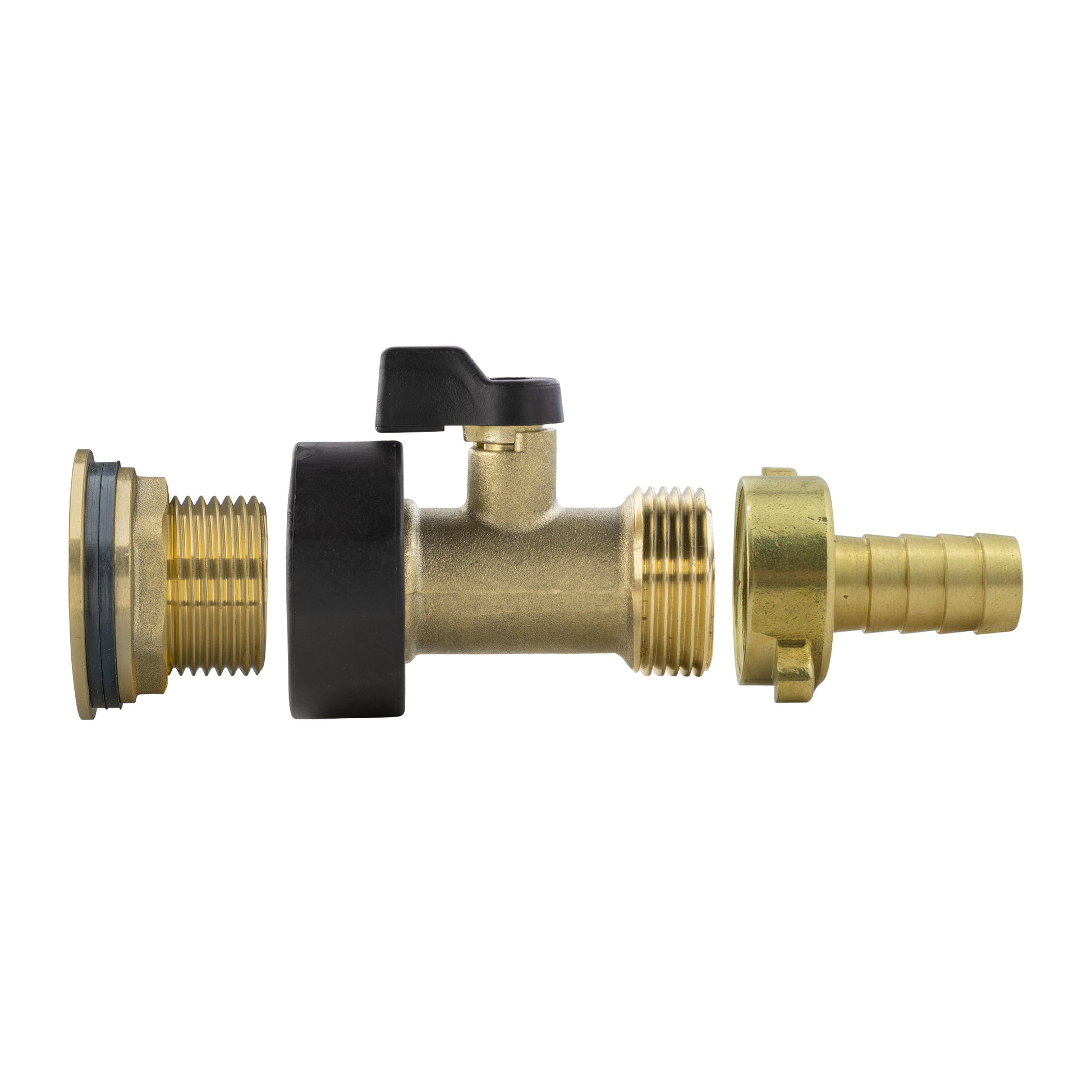 Water Butt Brass Kit 3/4" with Brass Valve + 13mm Barb and Drill Bit - Best4Trade-Retail Tech Hose & Fittings