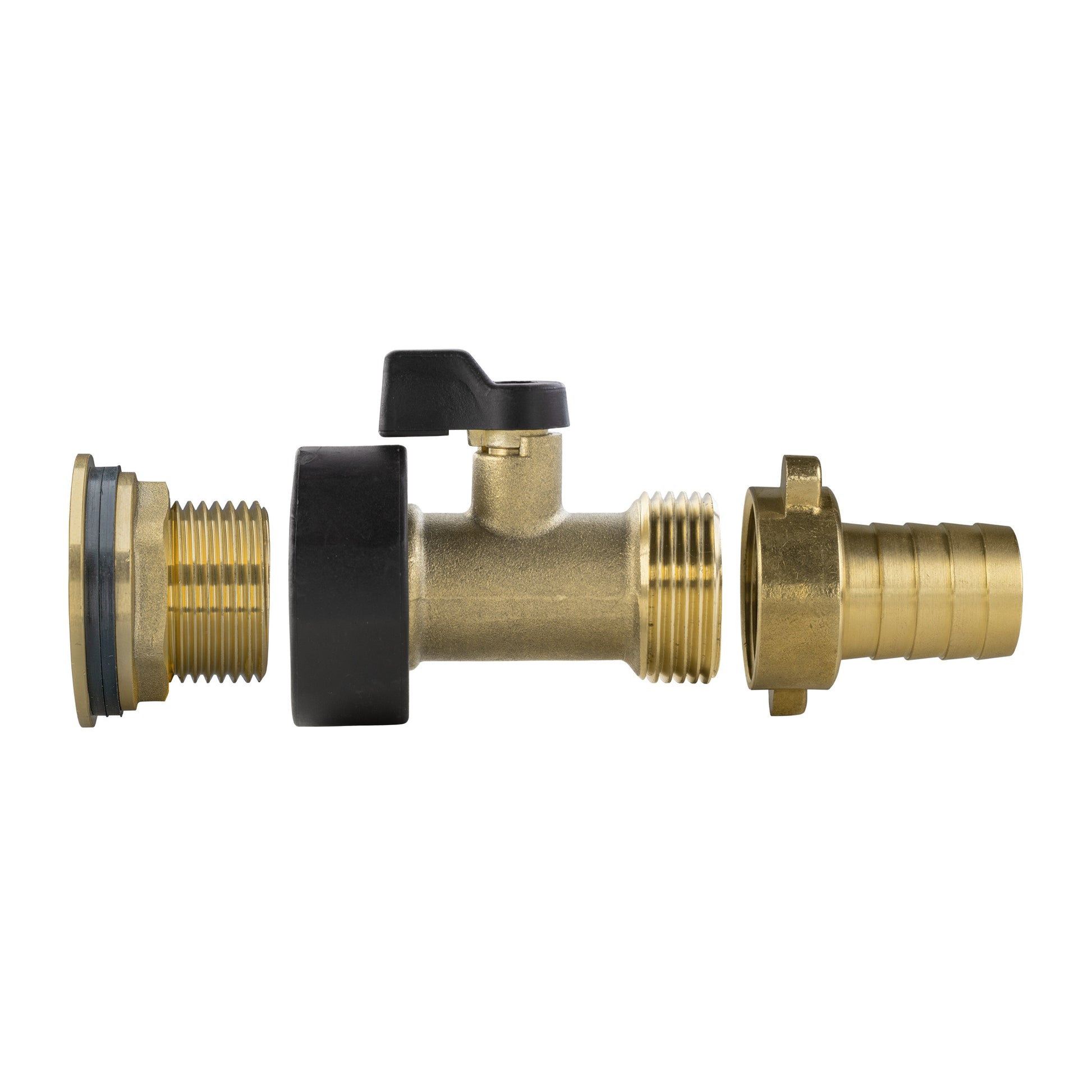 Water Butt Brass Kit 3/4" with Brass Valve + 19mm Barb and Drill Bit - Best4Trade-Retail Tech Hose & Fittings