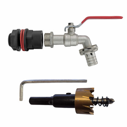 Water Butts Kit 1/2" With Lever Tap and Drill Bit - Best4Trade-Retail Tech Hose & Fittings