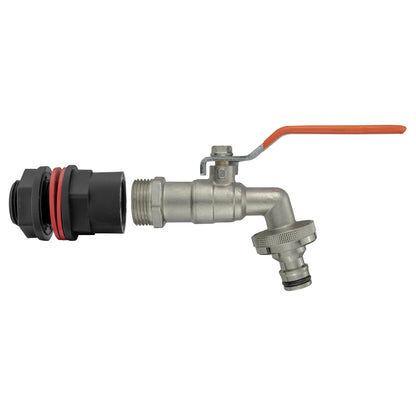 Water Butt Kit 1/2" with Quick Connect Lever Tap and Drill Bit - Best4Trade-Retail Tech Hose & Fittings