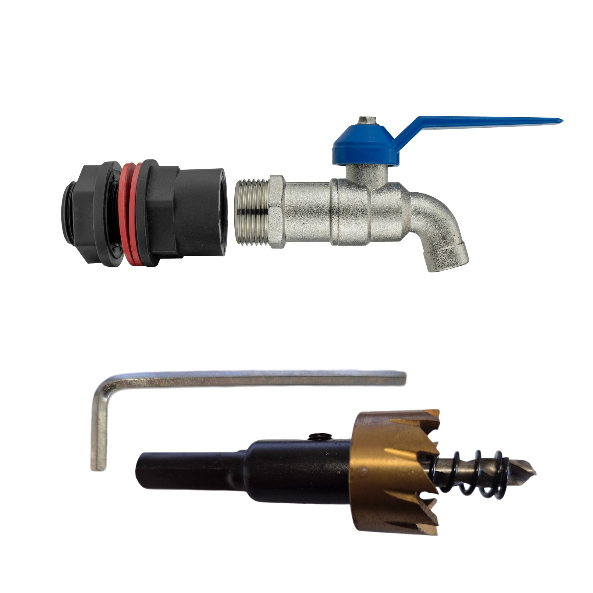Water Butts Kit 1/2" With Standard Tap and Drill Bit - Best4Trade-Retail Tech Hose & Fittings