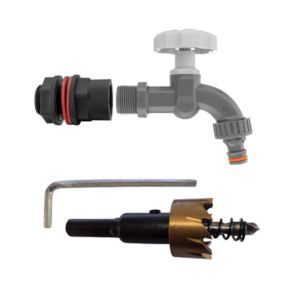 Water Butts Kit 1/2" With PP WL Tap and Drill Bit - Best4Trade-Retail Tech Hose & Fittings