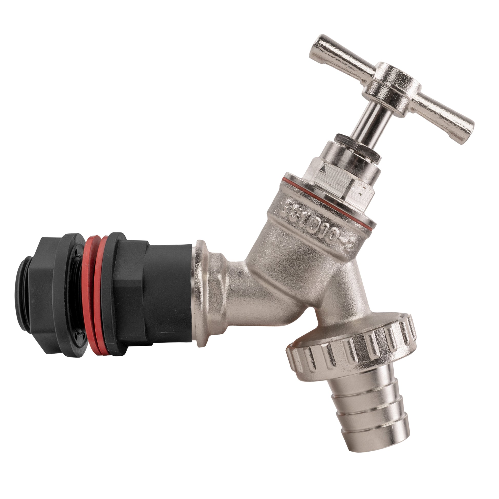 Water Butt Kit 1/2" with Nickel Plated Barbed Tap and Drill Bit - Best4Trade-Retail Tech Hose & Fittings