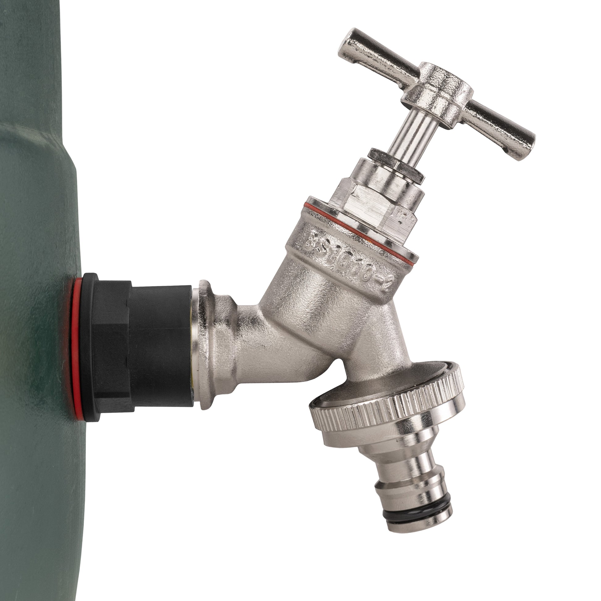 Water Butt Kit 1/2" with Nickel Plated Quick Connect Tap and Drill Bit - Best4Trade-Retail Tech Hose & Fittings