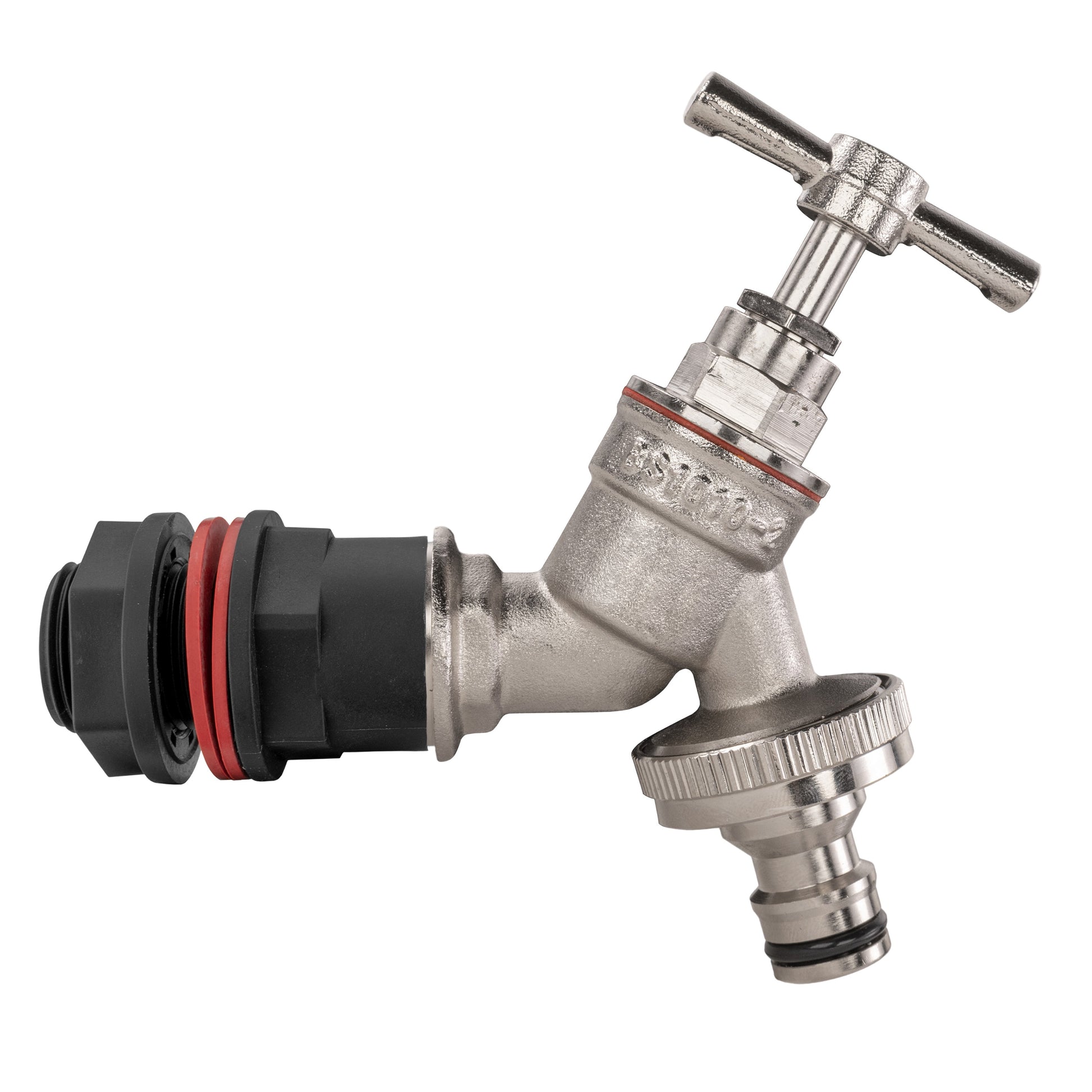 Water Butt Kit 1/2" with Nickel Plated Quick Connect Tap - Best4Trade-Retail Tech Hose & Fittings
