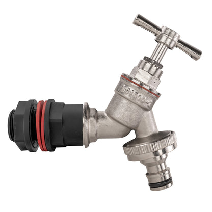 Water Butt Kit 1/2" with Nickel Plated Quick Connect Tap - Best4Trade-Retail Tech Hose & Fittings