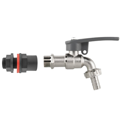 Water Butt Kit 1/2" with Lever Tap Hose Barb and Side Lock - Best4Trade-Retail Garden watering