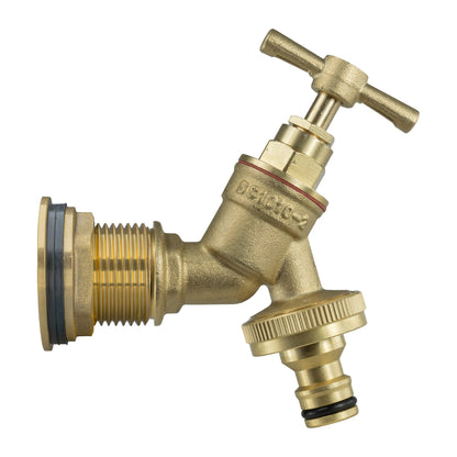 Water Butt Brass Kit 1" with Brass Quick Connect Tap - Best4Trade-Retail Tech Hose & Fittings