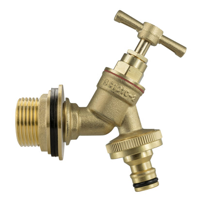 Water Butt Brass Kit 1" with Brass Quick Connect Tap - Best4Trade-Retail Tech Hose & Fittings